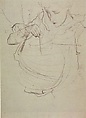 Dorothy Barnard, Study for “Carnation, Lily, Lily, Rose” (recto): Polly Barnard, Study for “Carnation, Lily, Lily, Rose” (verso), John Singer Sargent (American, Florence 1856–1925 London), Graphite on paper, American